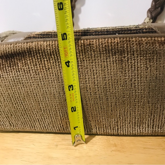 Pier Giorgio Italy Vintage Tapestry Carpet Handbag Shoulder Bag Purse Beige - Picture 15 of 16